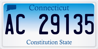 CT license plate AC29135