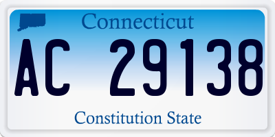 CT license plate AC29138