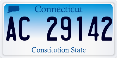 CT license plate AC29142