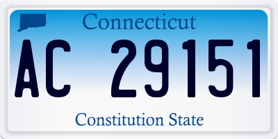CT license plate AC29151