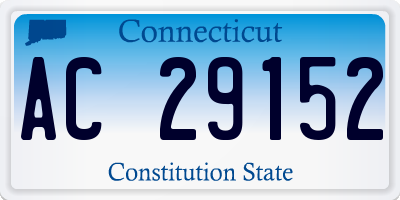 CT license plate AC29152