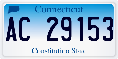 CT license plate AC29153
