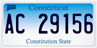CT license plate AC29156
