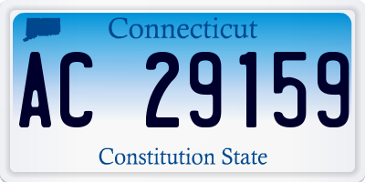 CT license plate AC29159