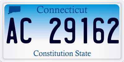 CT license plate AC29162