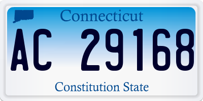 CT license plate AC29168