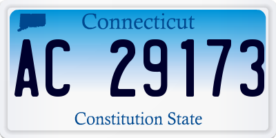 CT license plate AC29173