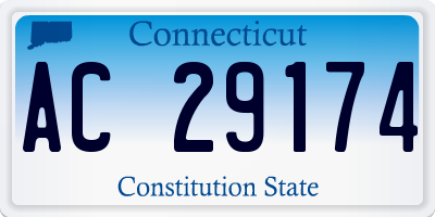 CT license plate AC29174
