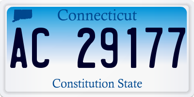 CT license plate AC29177
