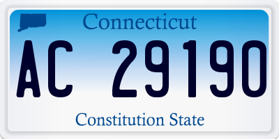 CT license plate AC29190
