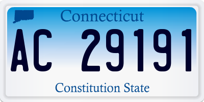 CT license plate AC29191