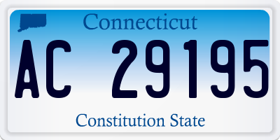 CT license plate AC29195