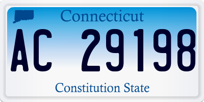 CT license plate AC29198