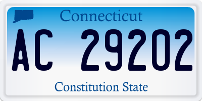 CT license plate AC29202