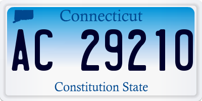 CT license plate AC29210