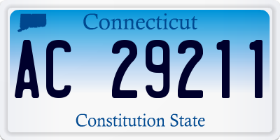 CT license plate AC29211