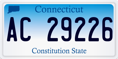 CT license plate AC29226