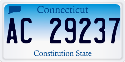 CT license plate AC29237