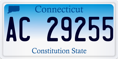 CT license plate AC29255
