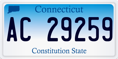 CT license plate AC29259