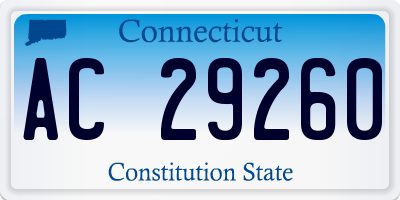 CT license plate AC29260