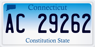 CT license plate AC29262