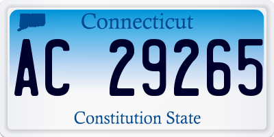 CT license plate AC29265