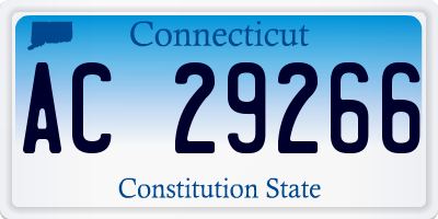 CT license plate AC29266