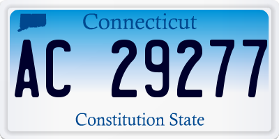 CT license plate AC29277