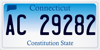 CT license plate AC29282