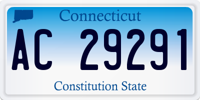 CT license plate AC29291