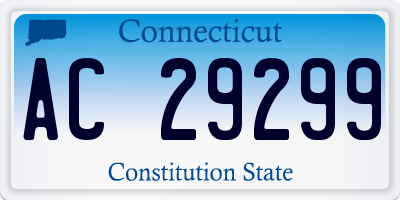 CT license plate AC29299