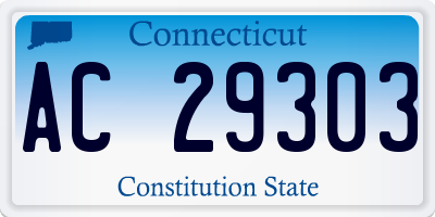 CT license plate AC29303