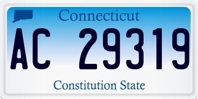 CT license plate AC29319