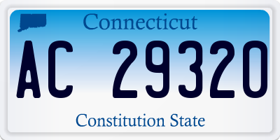 CT license plate AC29320