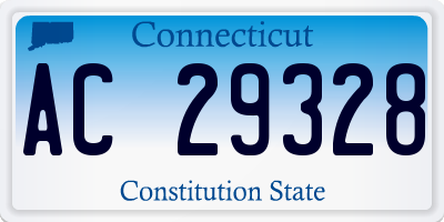 CT license plate AC29328