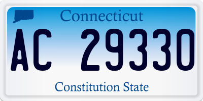 CT license plate AC29330