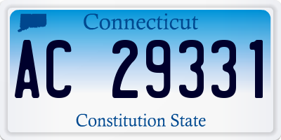 CT license plate AC29331