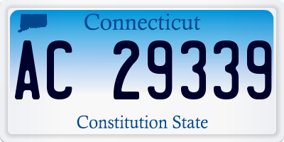 CT license plate AC29339