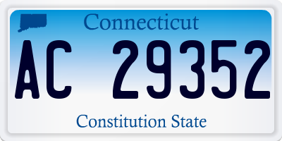 CT license plate AC29352