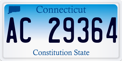 CT license plate AC29364