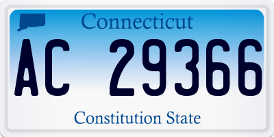 CT license plate AC29366