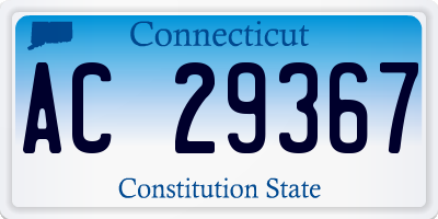 CT license plate AC29367