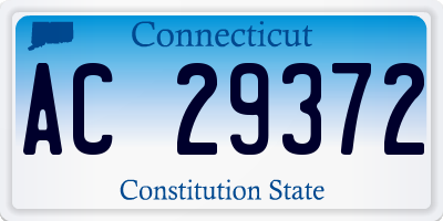CT license plate AC29372