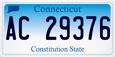 CT license plate AC29376