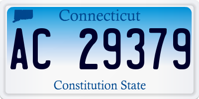 CT license plate AC29379
