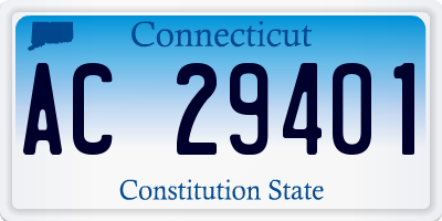 CT license plate AC29401