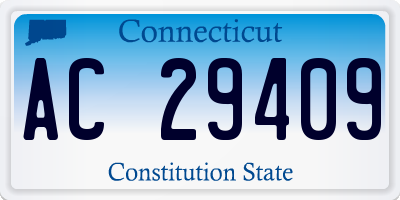 CT license plate AC29409