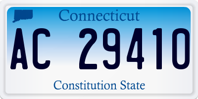 CT license plate AC29410