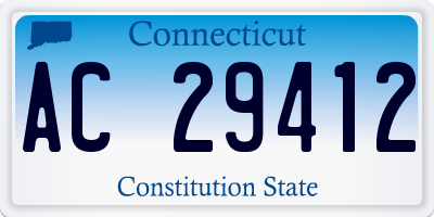 CT license plate AC29412